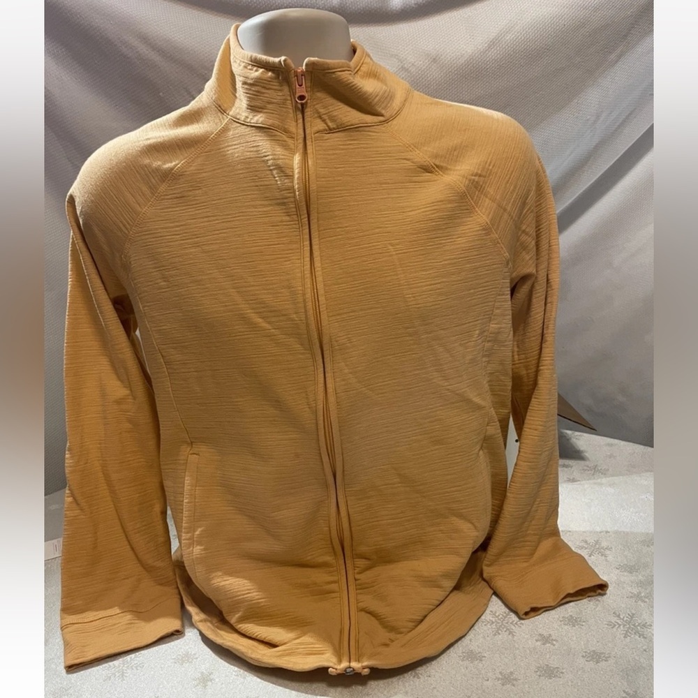 T By Talbots Peach Full Zip Pockets Long Sleeve Sporty Jacket